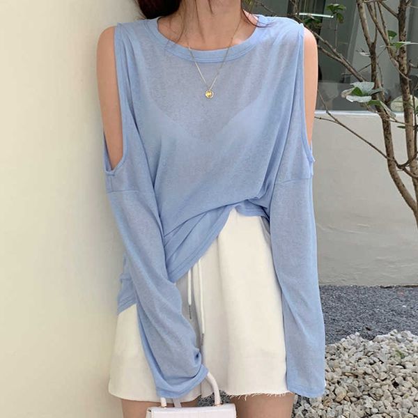 ly varey lin summer autumn women off shoulder korean style loose long sleeve o neck solid casual lady t shirt 210526, White
ly varey lin summer autumn women off shoulder korean style loose long sleeve o neck solid casual lady t shirt 210526, White