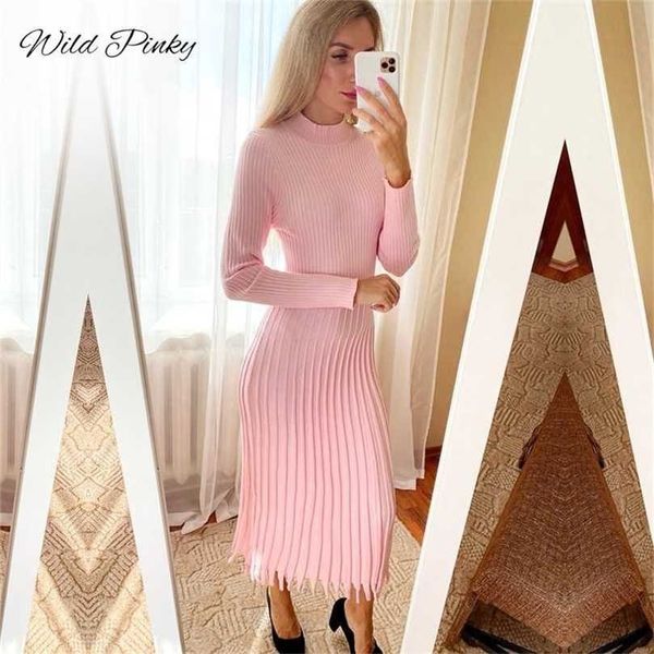 wildpinky women knitted long dress autumn winter sleeve ladies es elegant pleatedparty female sweater 10 colors 211109, Black;gray
wildpinky women knitted long dress autumn winter sleeve ladies es elegant pleatedparty female sweater 10 colors 211109, Black;gray