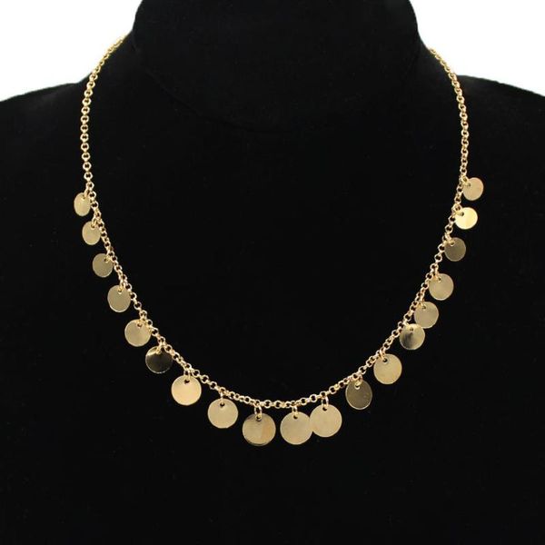 pendant necklaces trendy round circle sequins necklace women gold silver color creative personality simple short choker jewelry
pendant necklaces trendy round circle sequins necklace women gold silver color creative personality simple short choker jewelry