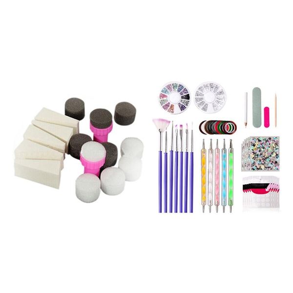 set nail art sponge transfer template polish manicure tool & 11pcs diy tools crystal beads picker dotting pen kits
set nail art sponge transfer template polish manicure tool & 11pcs diy tools crystal beads picker dotting pen kits