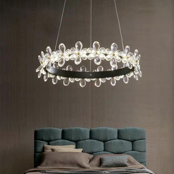 modern led luxury crystal pendant chandelier for dining room bedroom gold luminaires creative round simple aluminum hanging lamp chandeliers
modern led luxury crystal pendant chandelier for dining room bedroom gold luminaires creative round simple aluminum hanging lamp chandeliers