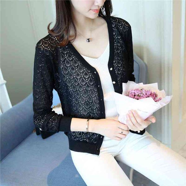 special price thin knitted sweater womens cardigan jacket summer thin sunscreen short air conditioning shirt., White;black
special price thin knitted sweater womens cardigan jacket summer thin sunscreen short air conditioning shirt., White;black