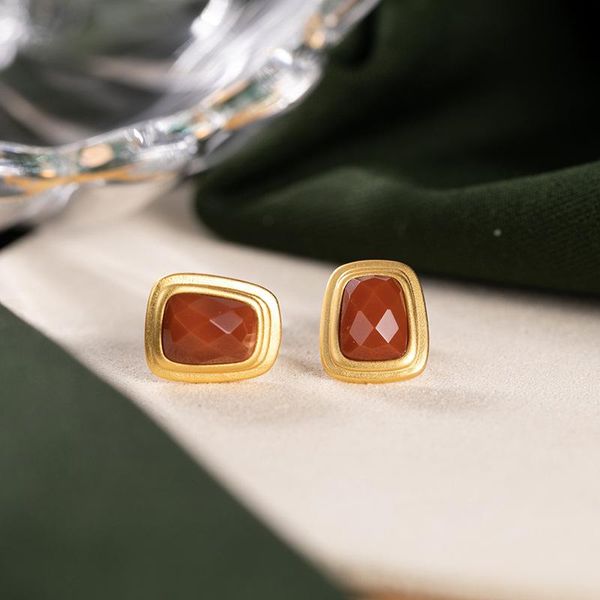dangle & chandelier natural 925 sterling silver gilded inlaid southern red agate geometry earrings jewelry simple individuality for women
dangle & chandelier natural 925 sterling silver gilded inlaid southern red agate geometry earrings jewelry simple individuality for women