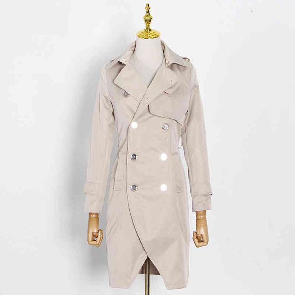 casual khaki double breasted windbreaker for women lapel long sleeve sashes irregular hem korean trench female, White
casual khaki double breasted windbreaker for women lapel long sleeve sashes irregular hem korean trench female, White