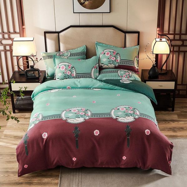 bedding sets bed sheet pillowcase and comforter cover duvet set 3/4 pieces green chinese style flower print pattern bedclothes oceania
bedding sets bed sheet pillowcase and comforter cover duvet set 3/4 pieces green chinese style flower print pattern bedclothes oceania