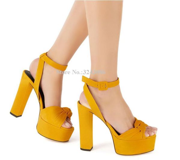 dress shoes elegant lady knot platform chunky heel sandals fashion buckle strap banquet women large size party high heels, Black
dress shoes elegant lady knot platform chunky heel sandals fashion buckle strap banquet women large size party high heels, Black