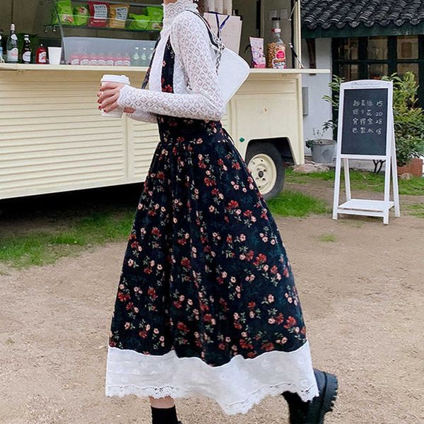 skirts corduroy suspender women 2021 spring summer japanese style lolita floral high waist crochet lace long rok l33j, Black
skirts corduroy suspender women 2021 spring summer japanese style lolita floral high waist crochet lace long rok l33j, Black