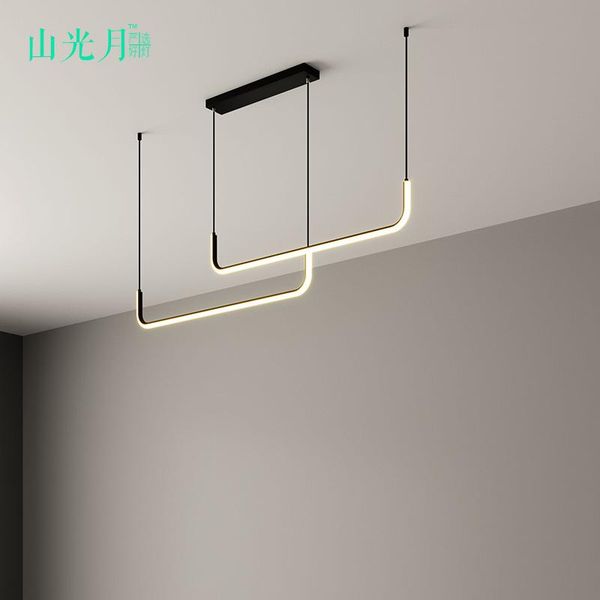 pendant lamps modern minimalist restaurant chandelier line rectangular dining table lamp bar office lighting
pendant lamps modern minimalist restaurant chandelier line rectangular dining table lamp bar office lighting