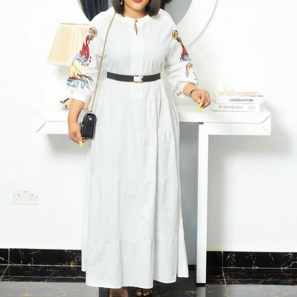 casual dresses women long dress white black loose o neck plus size fashion spring summer african female maxi shirt vestidos, Black;gray
casual dresses women long dress white black loose o neck plus size fashion spring summer african female maxi shirt vestidos, Black;gray