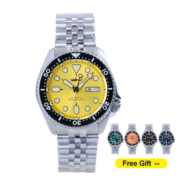 wristwatches heimdallr watch skx007 nh36 automatic mechanical jubilee bracelet luminous 200m sharkey diving luxury watches men, Slivery;brown
wristwatches heimdallr watch skx007 nh36 automatic mechanical jubilee bracelet luminous 200m sharkey diving luxury watches men, Slivery;brown