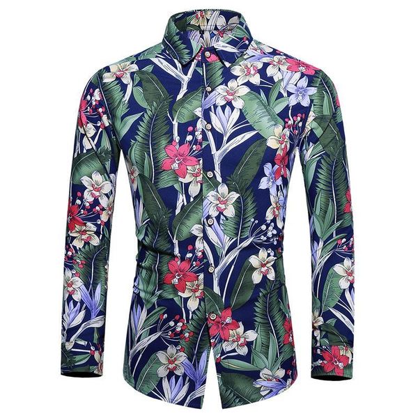 casual men shirt long sleeve europe style slim fit cotton floral hawaii button blouse male men's shirts, White;black
casual men shirt long sleeve europe style slim fit cotton floral hawaii button blouse male men's shirts, White;black