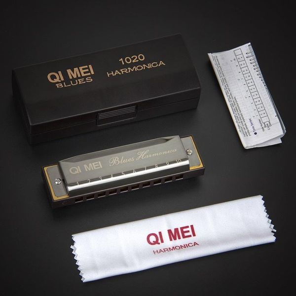 96 pieces wholesale blues harmonica 10 hole 20 tone c key with case cleaning cloth
96 pieces wholesale blues harmonica 10 hole 20 tone c key with case cleaning cloth