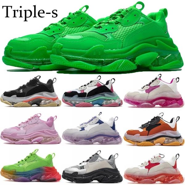 pairs clear sole triple s men women sneakers beige green yellow black white red crystal bottom gym blue shoes
pairs clear sole triple s men women sneakers beige green yellow black white red crystal bottom gym blue shoes