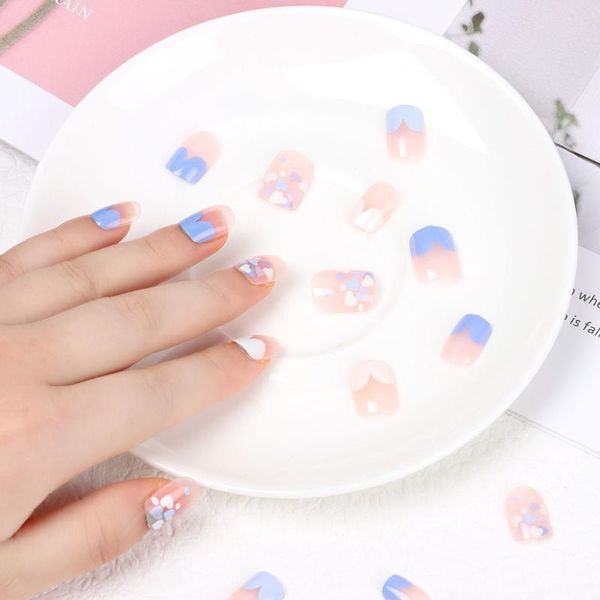 false nails 24 pcs/set with glue heart finished short fake nail patch waterproof and removable full cover press on, Red;gold
false nails 24 pcs/set with glue heart finished short fake nail patch waterproof and removable full cover press on, Red;gold
