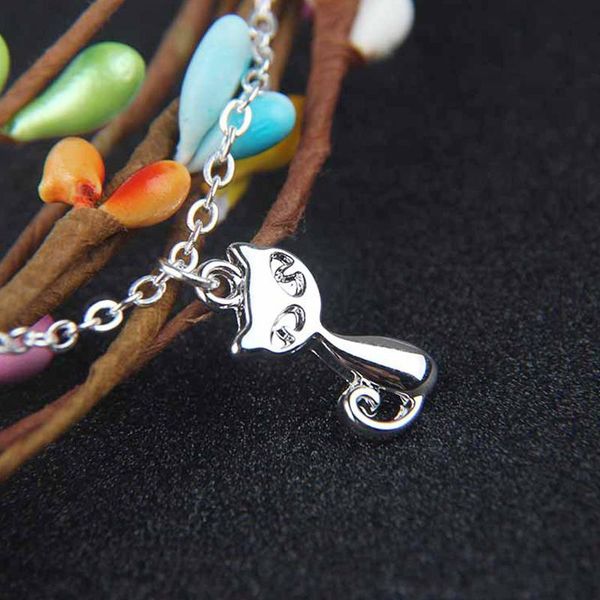 cute simple design cat animal pendant necklace fashion girl party silver color clavicle chain creative women's jewelry gift necklaces
cute simple design cat animal pendant necklace fashion girl party silver color clavicle chain creative women's jewelry gift necklaces