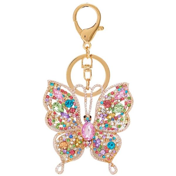 keychains colorful rhinestone butterfly keychain alloy car pendant handbag craft bag key ring, Silver
keychains colorful rhinestone butterfly keychain alloy car pendant handbag craft bag key ring, Silver
