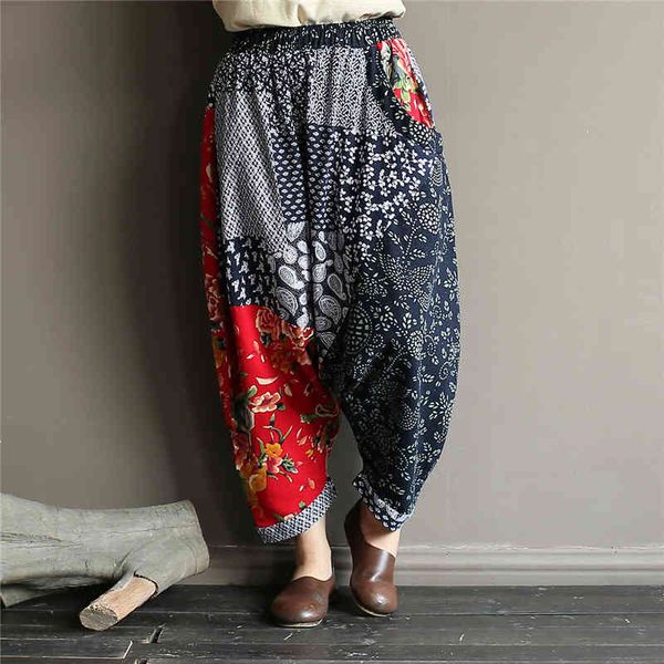 capris 2021 spring elastic waistline pockets female print floral hare linen pants cotton, Black;white
capris 2021 spring elastic waistline pockets female print floral hare linen pants cotton, Black;white