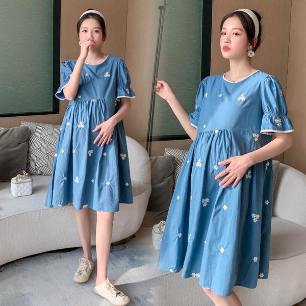 arrive summer maternity dress woman fashion style large size dresses pregnant clothing md-02938, White
arrive summer maternity dress woman fashion style large size dresses pregnant clothing md-02938, White