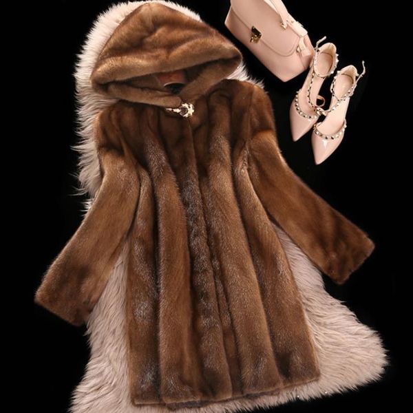 women's fur & faux high mink coat female 2021 plus size 6xl medium length winter hooded women thicken brown coats aq358, Black
women's fur & faux high mink coat female 2021 plus size 6xl medium length winter hooded women thicken brown coats aq358, Black