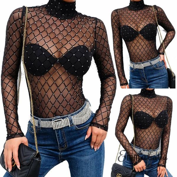 women's jumpsuits & rompers women summer see-through long sleeve bodycon bodysuit ladies mesh solid black jumpsuit romper leotard, Black;white
women's jumpsuits & rompers women summer see-through long sleeve bodycon bodysuit ladies mesh solid black jumpsuit romper leotard, Black;white