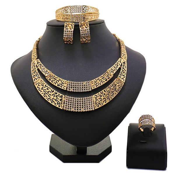 earrings & necklace african beads wedding jewelry sets summer style crystal gold-color bridal bracelet rings charm accessories, Silver
earrings & necklace african beads wedding jewelry sets summer style crystal gold-color bridal bracelet rings charm accessories, Silver
