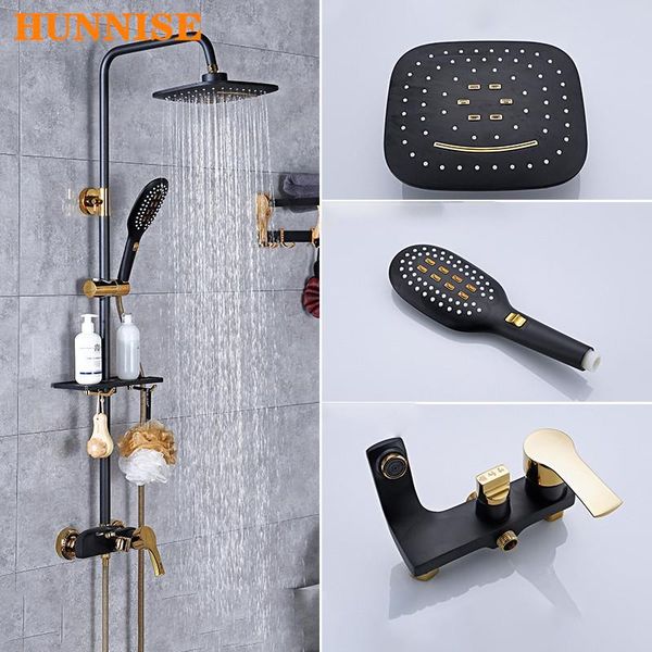 bathroom shower system black gold faucet 8 inch rainfall head cold bathtub mixer tap set sets
bathroom shower system black gold faucet 8 inch rainfall head cold bathtub mixer tap set sets
