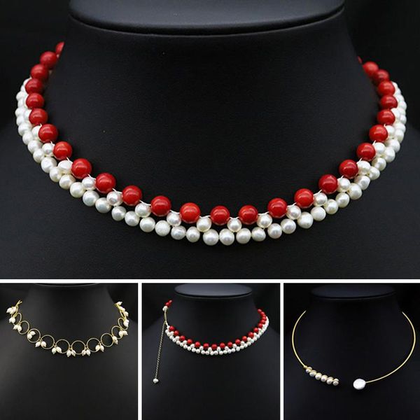 chokers simple original design natural freshwater pearls necklace women vintage ethnic choker wedding party ladies gift jewelry, Golden;silver
chokers simple original design natural freshwater pearls necklace women vintage ethnic choker wedding party ladies gift jewelry, Golden;silver