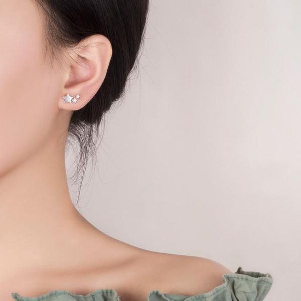 stud rlx-0176 silver plated brushed stars fashion handmade women's small earrings elegant wedding, Golden;silver
stud rlx-0176 silver plated brushed stars fashion handmade women's small earrings elegant wedding, Golden;silver