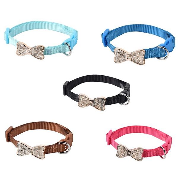 cat collars & leads pet collar adjustable bowknot rhinestone puppy kitten for small medium cats chihuahua
cat collars & leads pet collar adjustable bowknot rhinestone puppy kitten for small medium cats chihuahua