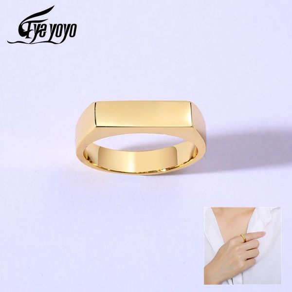 cluster rings eyeyoyo simple personalized blank stainless steel women signet copper, Golden;silver
cluster rings eyeyoyo simple personalized blank stainless steel women signet copper, Golden;silver
