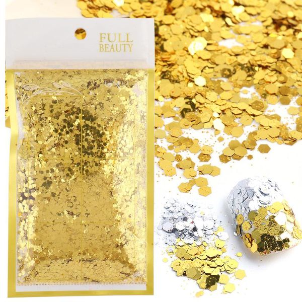 nail glitter 50g/bag gold silver sequins mirror chrome mermiad holographic powder art flakes 3d decorations manicure tr1928, Silver;gold
nail glitter 50g/bag gold silver sequins mirror chrome mermiad holographic powder art flakes 3d decorations manicure tr1928, Silver;gold