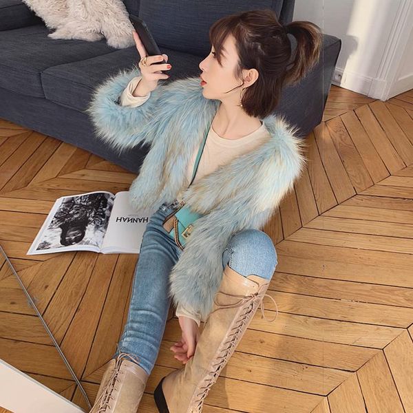 women's fur & faux women 2021 winter imitation mink velvet coats parkas female thick loose warm outwear fluffy shaggy jackets c641, Black
women's fur & faux women 2021 winter imitation mink velvet coats parkas female thick loose warm outwear fluffy shaggy jackets c641, Black