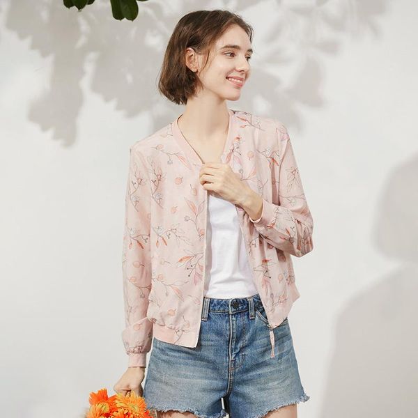 silk cotton printed light coat women's short fresh baseball shirt slim temperament air conditioning 82119b jackets, Black;brown
silk cotton printed light coat women's short fresh baseball shirt slim temperament air conditioning 82119b jackets, Black;brown