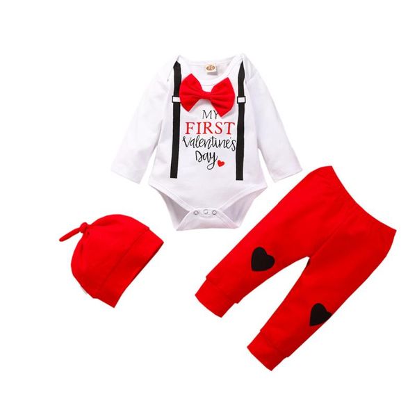 clothing sets born baby clothes my first valentine outfits infant boys valentine's day heart print romper+pant+hat 3pcs set, White
clothing sets born baby clothes my first valentine outfits infant boys valentine's day heart print romper+pant+hat 3pcs set, White