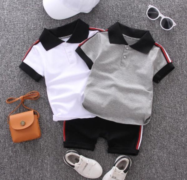 baby summer suits boys style two-piece sets children casual outdoorwear kids solid color t shirt shorts clothing sets, White
baby summer suits boys style two-piece sets children casual outdoorwear kids solid color t shirt shorts clothing sets, White
