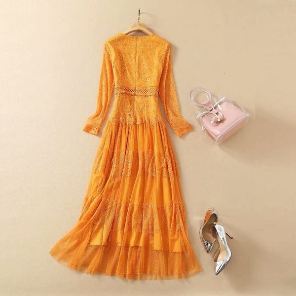 capris lace 2021 spring summer celebrity party women o-neck tulle mesh patchwork long yellow maxi, Black;gray
capris lace 2021 spring summer celebrity party women o-neck tulle mesh patchwork long yellow maxi, Black;gray