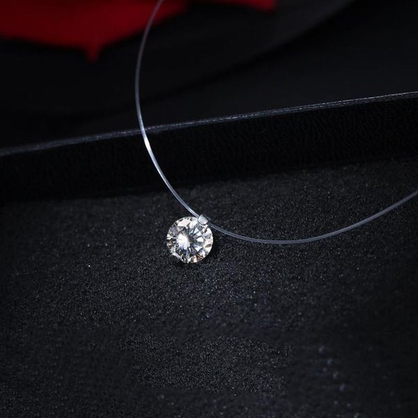 pendant necklaces 1pcs silver heart invisible chain transparent female fishing line necklace crystal rhinestone choker neck
pendant necklaces 1pcs silver heart invisible chain transparent female fishing line necklace crystal rhinestone choker neck