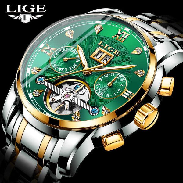 lige brand fashion men watches stainless steel automatic waterproof business mechanical man reloj hombre 210728, Slivery;brown
lige brand fashion men watches stainless steel automatic waterproof business mechanical man reloj hombre 210728, Slivery;brown