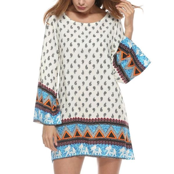women's bohemian vintage printed loose casual boho tunic dress bx0a dresses, Black;gray
women's bohemian vintage printed loose casual boho tunic dress bx0a dresses, Black;gray