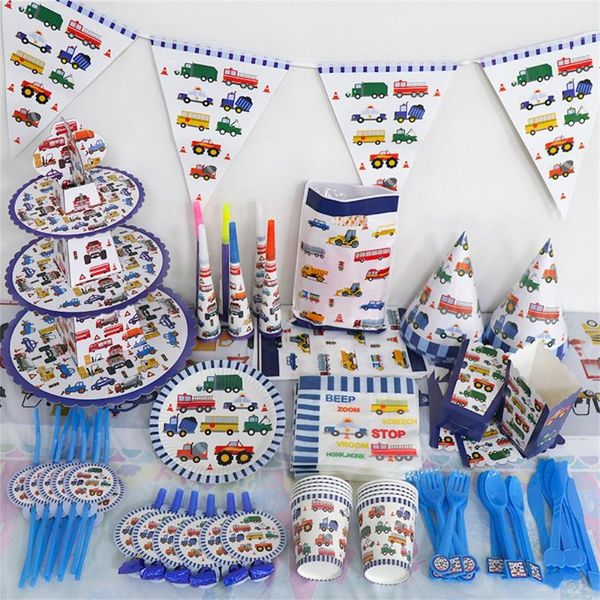 disposable dinnerware engineering vehicle happy birthday holiday party tableware supplies baby show paper plate cup towel bag 
disposable dinnerware engineering vehicle happy birthday holiday party tableware supplies baby show paper plate cup towel bag