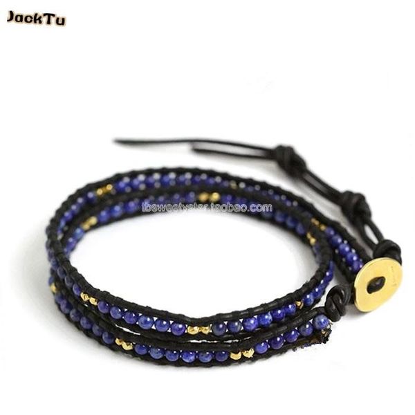 tennis gold nuggets mix 3mm natural lapis leather wrap bracelet for men and woman, Golden;silver
tennis gold nuggets mix 3mm natural lapis leather wrap bracelet for men and woman, Golden;silver