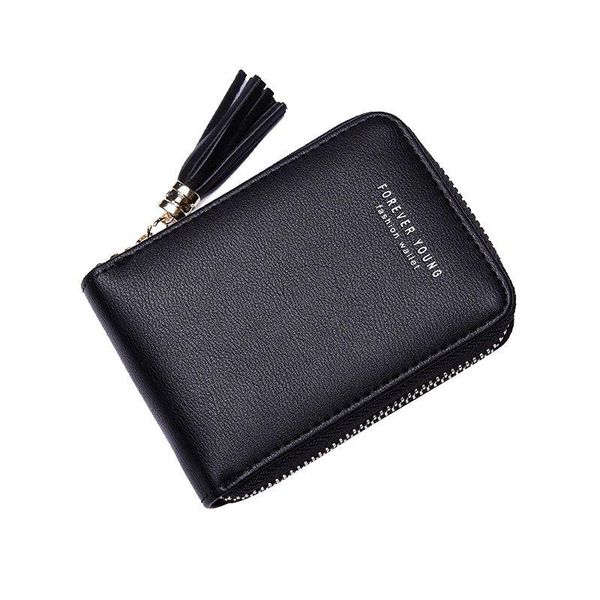 wallets ladies zipper business solid card bag tassel wallet rfid package women portefeuille femme 2021 fashion arrival, Red;black 
wallets ladies zipper business solid card bag tassel wallet rfid package women portefeuille femme 2021 fashion arrival, Red;black