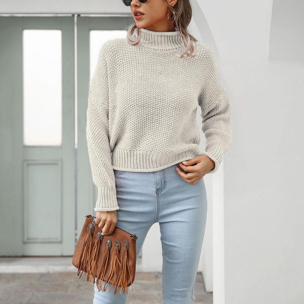 women's sweaters womens knit sweater long sleeves turtleneck solid elegant loose knitted pullover winter tee slim basic jumper, White;black
women's sweaters womens knit sweater long sleeves turtleneck solid elegant loose knitted pullover winter tee slim basic jumper, White;black