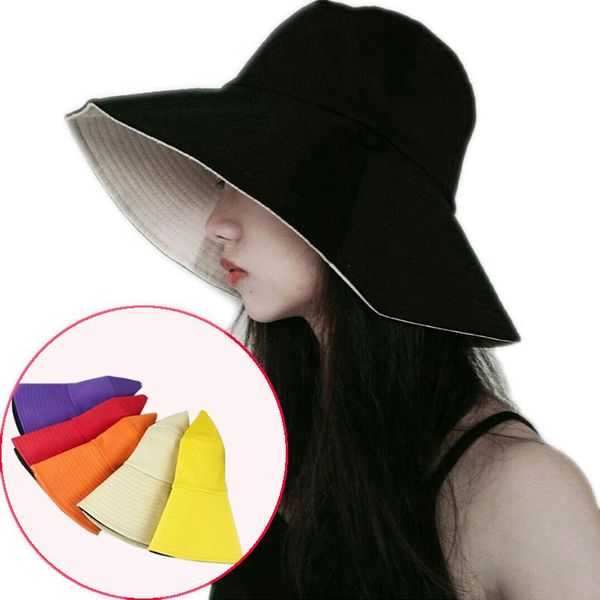 summer fisherman's hat women's double face bucket female travel large brim sun hats wide, Blue;gray
summer fisherman's hat women's double face bucket female travel large brim sun hats wide, Blue;gray