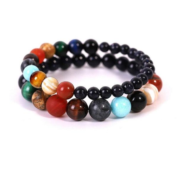 beaded, strands natural stone couple bracelet for couples lovers distance beads men women planets yin yang stones valentines gifts, Black
beaded, strands natural stone couple bracelet for couples lovers distance beads men women planets yin yang stones valentines gifts, Black