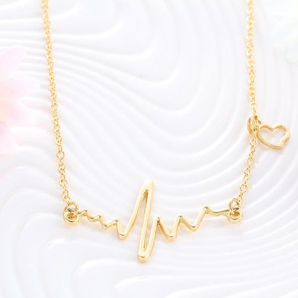 pendant necklaces simple note ecg heart frequency clavicle heartbeat sweater necklace for women birthday gift fashion jewelry m6139, Silver
pendant necklaces simple note ecg heart frequency clavicle heartbeat sweater necklace for women birthday gift fashion jewelry m6139, Silver