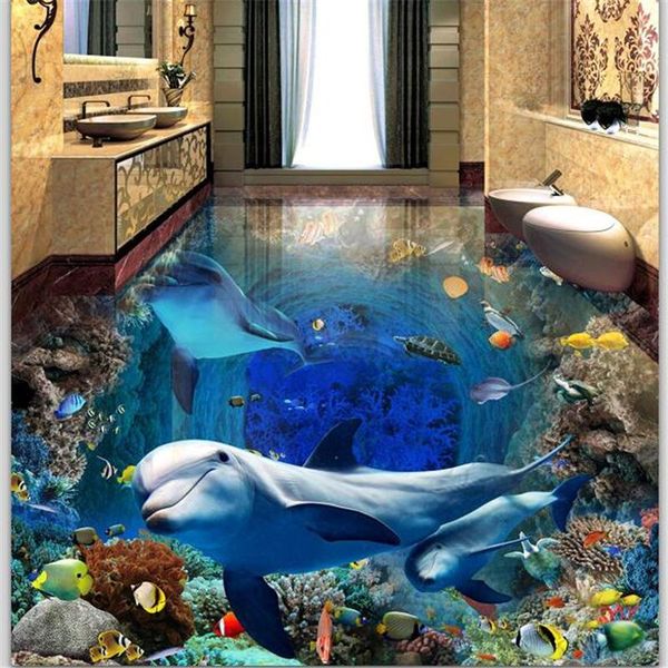 wallpapers wellyu custom flooring 3d underwater world dolphin mother and son deep stereoscopic self-adhesive tiles wallpaper
wallpapers wellyu custom flooring 3d underwater world dolphin mother and son deep stereoscopic self-adhesive tiles wallpaper
