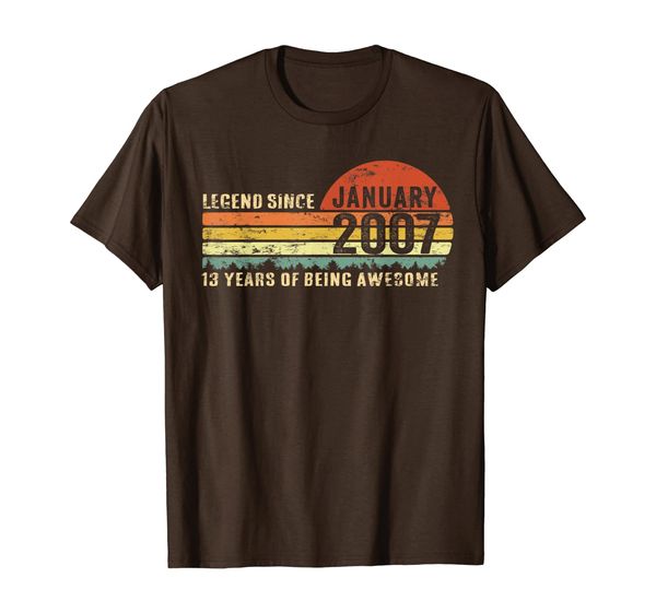Legend Since January 2007 Shirt Vintage 13 Years Old Gift T-Shirt, Mainly pictures
Legend Since January 2007 Shirt Vintage 13 Years Old Gift T-Shirt, Mainly pictures
