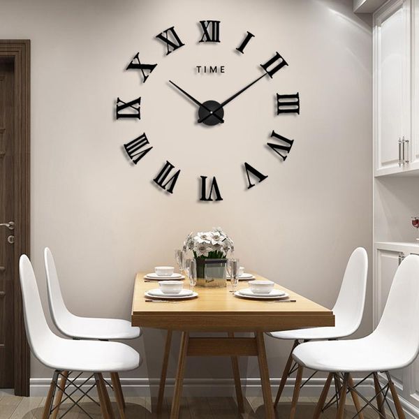 wall clocks modern and simple roman numerals creative clock living room punching 3d three-dimensional art sticker cl
wall clocks modern and simple roman numerals creative clock living room punching 3d three-dimensional art sticker cl