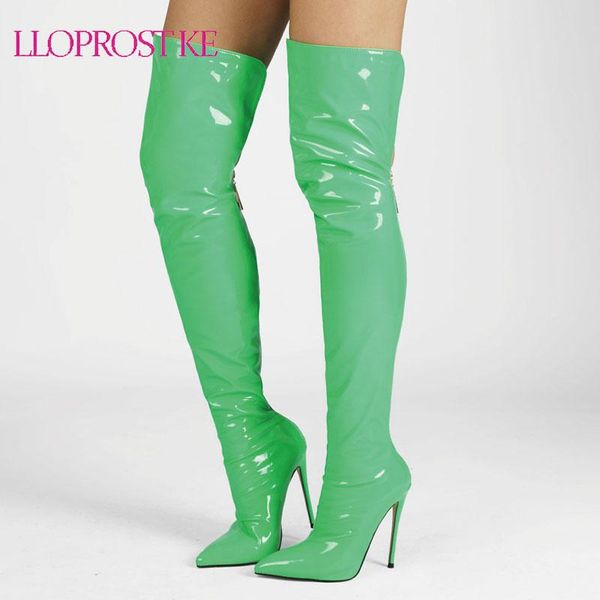 boots lloprost ke stiletto green women zipper pu leather over the knee autumn winter pointed toe shoes woman big size, Black
boots lloprost ke stiletto green women zipper pu leather over the knee autumn winter pointed toe shoes woman big size, Black